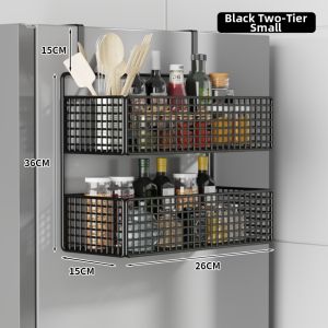 NIFENG | Multilevel No-drill Side Shelf Storage Rack for Kitchen