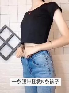 No Buckle Free Elastic Belt for Women Men Comfortable Adjustable Invisible Stretch Waist Belt for Jeans Shorts Pants
