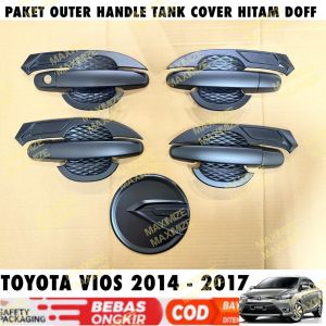 Paket Outer Handle Tank Cover Vios 2014 2015 2017 Hitam Doff