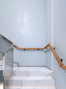 Stair Handrail，Solid Wood Staircase Handrail，Staircase Handrail Wood，Elderly Handrail Home Attic Corridor Kindergarten Non-Slip Wooden Guardrails Children Elderly Safety Handrails