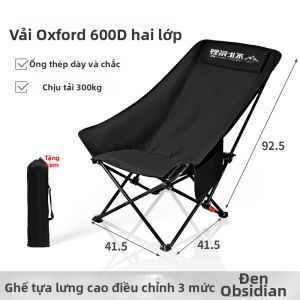 BUZHIHUANGYE | Ghế Ngoài Trời Có Đệm Điều Chỉnh Gấp Được
