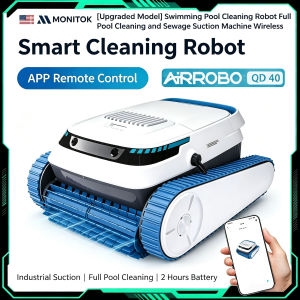 AIRROBO QD40 Swimming pool robot sewage suction machine fully automatic cleaning pool bottom vacuum cleaner to absorb impurities and fallen leaves filter artifact fully automatic water turtle intelligent underwater wall climbing vacuum cleaner
