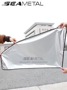 SEAMETAL Magnet Car Side Window Sun Shade Front/Rear Car Window Curtain UV Blocking Summer Sunshade Cover for Privacy Protection
