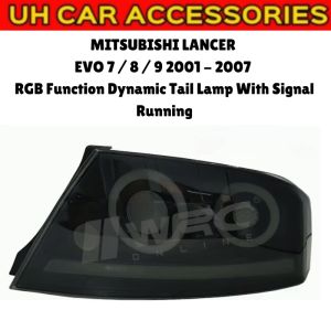 JM-53 Mitsubishi Lancer Evolution Evo 7 / 8 / 9 2001 - 2007 RGB Function Dynamic Taillamp Tail Lamp With Signal Running