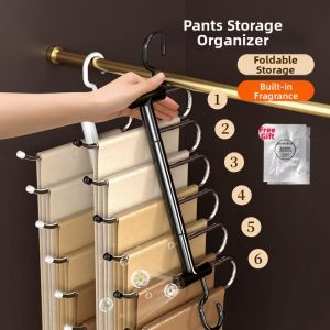 Folding Multi-Layer Pants Hanger Stainless Steel