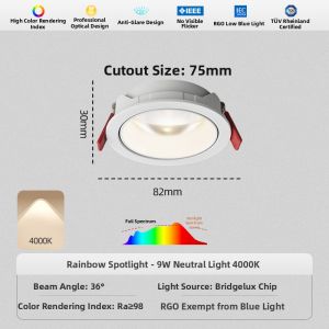 DENGFU | Ultra-thin Anti-glare LED Downlights