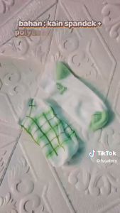 MP 5 pcs Random KS109 Kaos Kaki Wanita Pendek Semata Kaki Kaos Kaki Putih Hijau Ankle