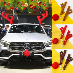 Christmas Decorative Deer Antlers Car Top Decoration Creative Personalized Automobile Ornaments Hanging Decorations for Car Show Events