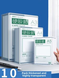 Thickened Hard Plastic File Cover A4 Transparent Card Holder PVC Document Protection Case A3 Business License Copy Protection Bag