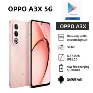 OPPO | 2026New Vivo phones OPPO A3X Smartphone 8GB RAM 256GB ROM Mediatek Helio P35 Octa-Core 6.5 HD+ Display Dual 13MP + 2MP Camera