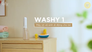 Máy Xịt Vệ Sinh Di Động Cho Bé & Gia Đình Washy 1 FATZ BABY FB8898PW Xoay 180 Độ Gấp Gọn Tiện Lợi