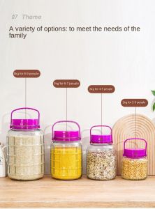 2L-20L Airtight glass bottle storage container jar for cookie biscotti spice food storage bottle