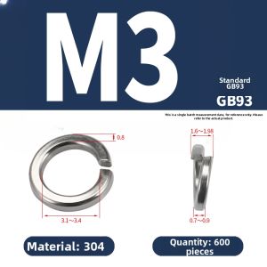 BAIRUITE | Heavy Duty Elastic Thick Circular Spring Washer 304/316 Stainless Steel