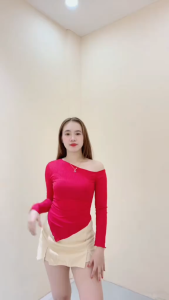 Sunny&Co Long Sleeve Asymmetrical Top For Women