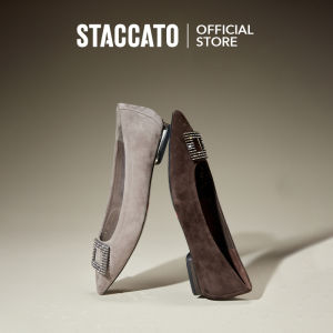 Staccato Womens Ballet Flat Court Shoes รองเท้าบัลเล่ต์ แหลม 9A948