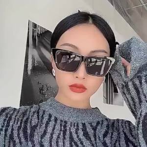 Womens New Fashionable Glasses Cat Eye Style Retro Box Oversized Glasses UV400 Sunglasses Travel Eye Protection