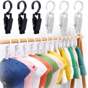 Windproof Rotating Hat Hanger Baseball Cap Holder Hat Rack Closet Sock Storage Caps Organizer Door Holder