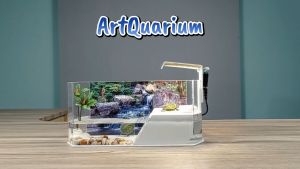 Aquarium kura kura brazil akuarium kura kura mini lengkap dengan lampu led dan hiasan