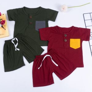 AQILA - Setelan Anak Cowok KIANO Celana Pendek/ Set Anak KAINER Laki-laki / Playset Anak Kainer / Set Kiano