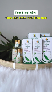 Tinh dầu Tràm Huế nguyên chất Hoa Nén - Chuẩn VietGAP - An toàn cho bé sơ sinh - 30ml