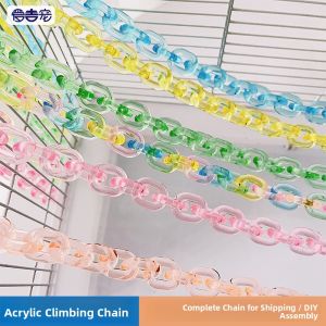 Acrylic Climbing Rope Hamster Guinea Pig Adjustable Climbing Ladder Branch Squirrel Climbing Chain Golden Retriever Toy