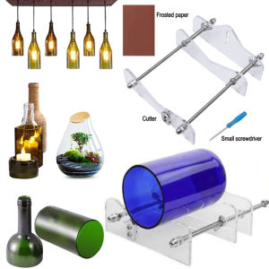 Glass Bottle Cutter Set Upgraded Bottle Cutting Tool Kit Hand Tools for Cutting Wine Whiskey Alcohol