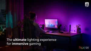 Philips Hue Play Gradient Lightstrip Made for PCs (Hue Bridge Required) | PC Backlight