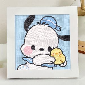 Pacha Dog Diamond Painting Full Diamond New Self Paste Spot Drill Handmade DIY Kids Educational Toy Sanrio