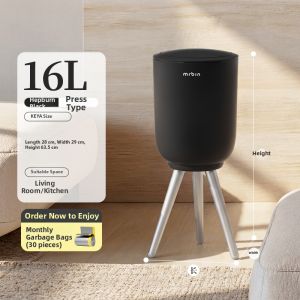 MR.Bin | Tall No-Cover Easy-to-Use Trash Bin