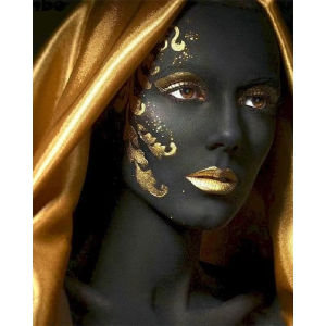 Acrylic Paint By Numbers  Africa Woman Portrait Painting By Numbers on Canvas Coloring By Number for Adults Paint Digital Art