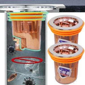 3PCS Toilet Sewer Floor Drain Deodorizer Divine Device Deodorant Shield Anti Insect Anti Odor Plug Floor Drain Core Plug Bathtub Tool