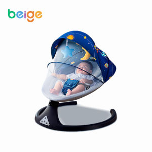 Beige เปลไกวไฟฟ้า เปลไกวเด็ก เปลนอนเด็ก เปลไกวอัตโนมัติเด็กอ่อน พร้อมมุ้งกันยุง Electric cradle เปลไกวอัตโนมัติ ลดการอุ้มติดมือ เปลไกว