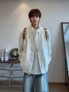 American Style Three-Proof Stand Collar Flight Jacket Mens Autumn Deconstructed Splicing Design Outdoor Workwear Coat