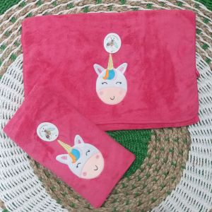 Handuk bayi lembut bordir premium uk.50x100 (1pcs)warna cerah