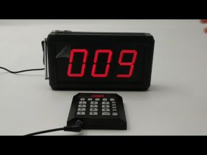 Wireless Calling System for Restaurant Que Number System for Restaurant Tea Cafe Ticket Dispenser Number Call System Order Beeper⚡Send Out within 1 Day⚡