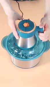 5L Electric Chopper Blender Food Processor 5L Meat Grinder Electric Chopper Blender Electric Chopper Pisau Keluli Daun Pengisar Daging Keluli Tahan Karat 葉鋼刀不銹鋼絞肉機