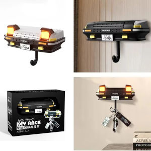 AE86 car headlight keychain decoration wall-mounted key hook hanger Wall-mounted home key hook room wall decoration
