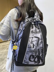 Travel Backpack Mens Double Shoulder Casual Commuter Large Capacity Computer Bag Simple School Bag for Junior And High School Students