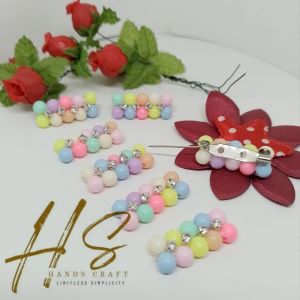 bros mutiara dof warna pastel rainbow candy 3 cm