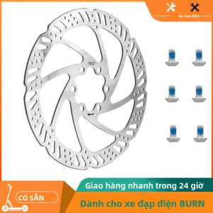 Đĩa Phanh Bằng Thép Không Gỉ 160mm Có Ốc Vít Cho Xe Tay Ga Điện BURN E2 MAX Phụ Tùng Xe Tay Ga 6 Lỗ