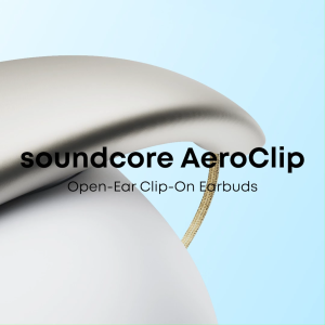 [NEW] soundcore AeroClip by Anker Open-Ear Clip-On Earbuds with Adaptive Comfort 4 mics AI-Boosted Clear Calls Flexible open-ring design Powerful Bass Tap Control Multipoint Connection Long Lasting Battery Life Fast Charging IPX4 Water-Resistant