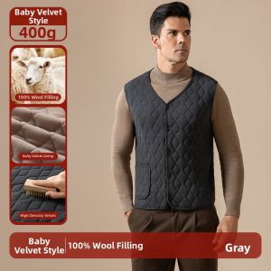 Winter Warm Mens Wool Filled Vest