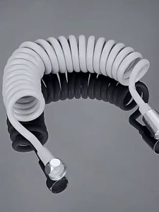 Selang Jet Shower Flexible Hose Spray Closet Air Jet Sower Bidet Karet Selang Spiral Selang Shower Toilet