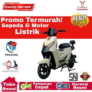 Sepeda Listrik Terbaru 2024 Promo Murah Uwinfly D60 ADV 500 Watt Dengan Box Bagasi Depan