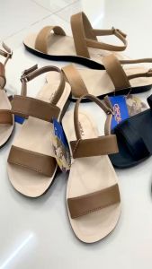 L รองเท้าเพื่อสุขภาพ รองเท้าผู้หญิง รองเท้าแตะ รองเท้าแตะแบบสวม deblu เดอบลู รุ่น BD - L5004S-2 สีเบจ โอวัลติน ครีม ดำ Size 36-41