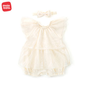 Summer Lightweight Breathable Princess Baby Romper