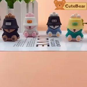 Móc khóa thú bông móc khóa chó đội nón siêu ngầu cá tính dùng làm móc khóa treo balo túi xách CB15