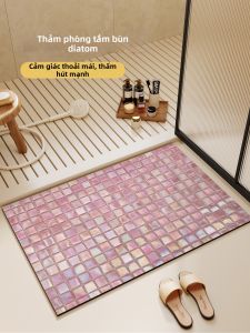 Thảm Phòng Tắm Chống Trượt Nhanh Khô Chống Thấm Silica Mud