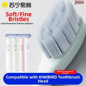 June Initial Compatible KIWIBIRD Electric Toothbrush Head K3K1K5 Replacement Soft 2585 for Deep Cleaning Adult Normal Specification