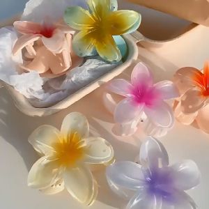 Fashion Flower Hair Clips Girls Acrylic Hairpin Summer Beach Women Hair Accessories